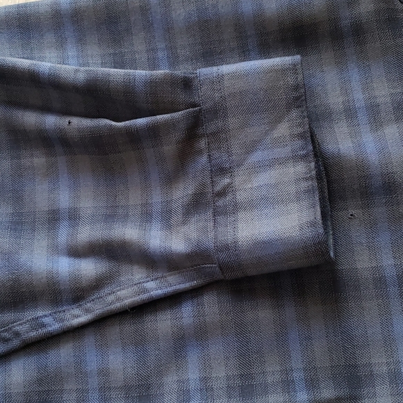 ❌SOLD❌Vintage Pendleton Woolen Blue Plaid Button Down Shirt - Picture 12 of 15